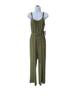 New MARKET & SPRUCE Olive Halyn Sleeveless Jumpsuit-Size Small